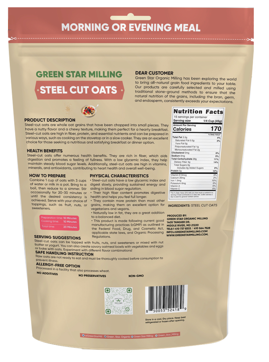 Steel Cut Oats