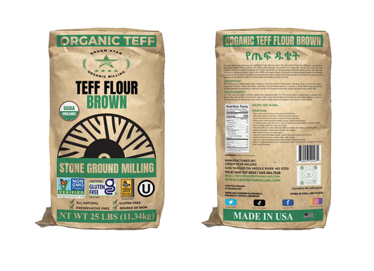 Organic Teff Flour Brown