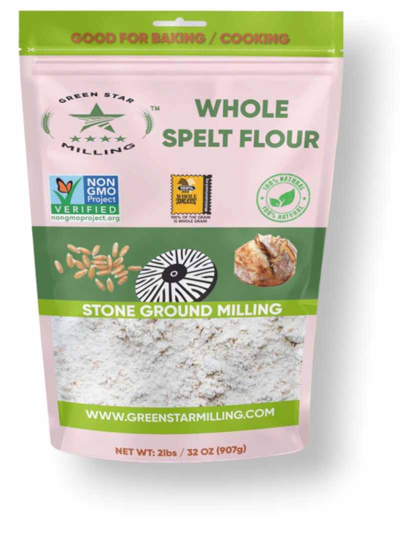 Whole spelt flour green star organic milling